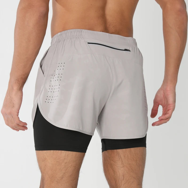 AERUN - Short 2 en 1 avec compression intégrée