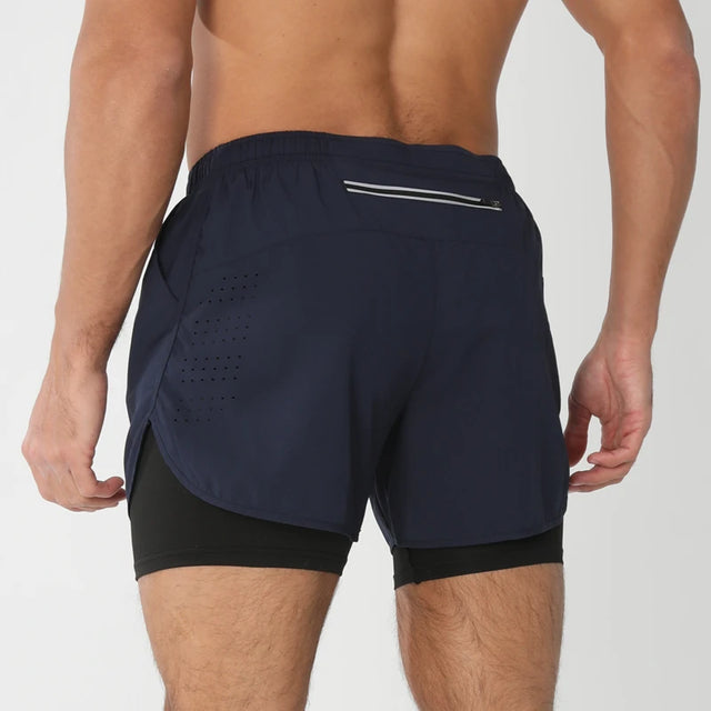 AERUN - Short 2 en 1 avec compression intégrée
