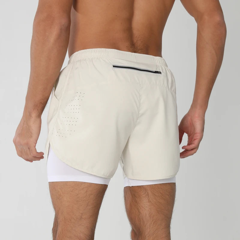 AERUN - Short 2 en 1 avec compression intégrée