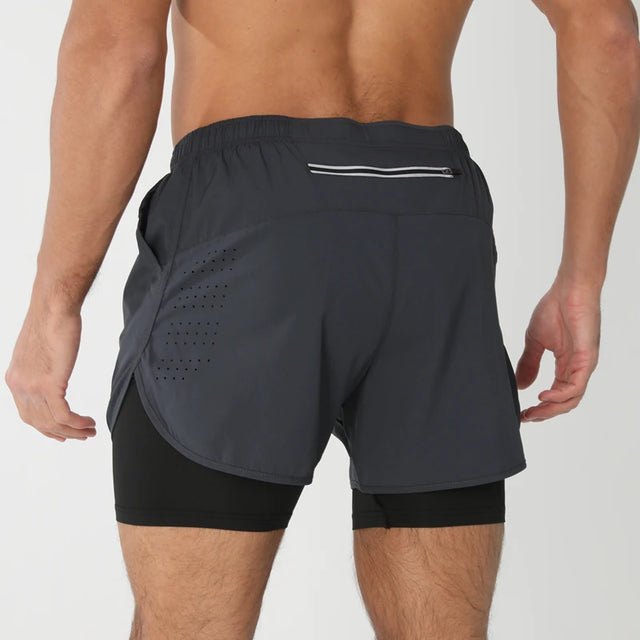 AERUN - Short 2 en 1 avec compression intégrée